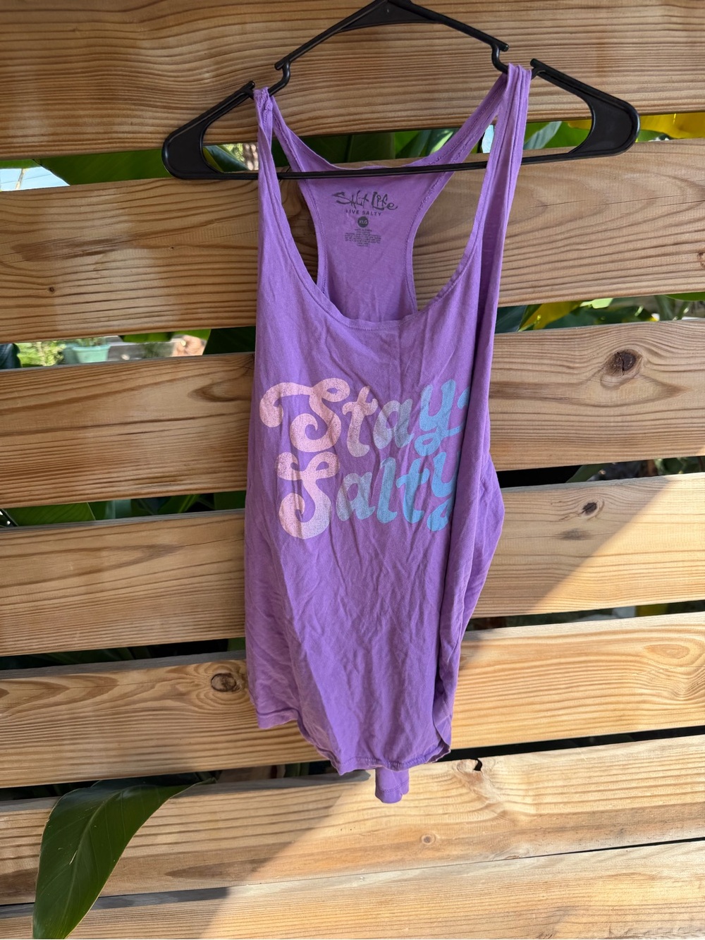 Salt Life Lavender "Stay Salty" Racerback Tank Cover-Up